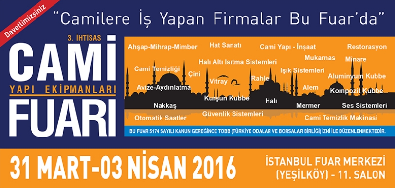  2016 Cami Ekipmanları ve İhtisas Fuarı